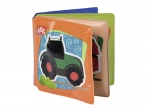 Zmywalna piszcząca książeczka do kąpieli – środki transportu, 10 × 10 cm