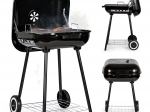 Ogrodowy grill na węgiel drzewny z pokrywą i kółkami MultiGarden