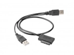 Adapter USB z zasilaniem w kablu -> SATA Slim SSD (13 pin)