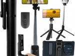 Selfie stick i statyw stołowy 2w1 z Bluetooth i pilotem