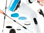 Elektryczny mop obrotowy i szczotka czyszcząca z 9 głowicami