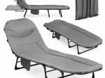 Składane łóżko kempingowe 200 × 65 cm MULTIGARDEN z regulowanym oparciem