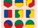 Bino drewniane puzzle – figury geometryczne