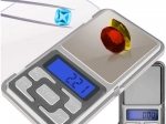 Kieszonkowa waga cyfrowa RUHHY 500 g z dokładnością 0,1 g