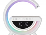 Lampka LED RGB z bezprzewodowym ładowaniem, radiem, budzikiem i głośnikiem Bluetooth