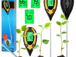 Cyfrowy tester gleby 4w1 do pomiaru pH, wilgotności i temperatury