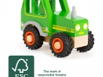 Drewniany traktor Small Foot zielony