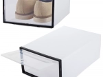 Modułowy organizer na buty z przezroczystą klapką