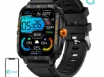 Smartwatch Colmi P76 czarno‑pomarańczowy
