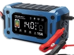 Mikroprocesorowa ładowarka 12 V 15 A z naprawą i podtrzymaniem, LCD, do AGM, GEL i LiFePO4