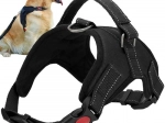 Beznaciskowe szelki dla psa M, czarne