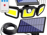 Solarny reflektor LED 171 LED z czujnikiem ruchu i oddzielnym panelem
