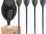 Solarne ogrodowe lampy pochodniowe 12 LED, zestaw 4 szt.