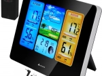 Bezprzewodowa stacja meteorologiczna IZOXIS z kolorowym wyświetlaczem LCD