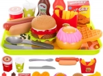 Dziecięcy zestaw do zabawy w fast food (26 elementów)
