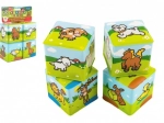 Piankowe klocki moje pierwsze zwierzątka 7 × 7 cm, 4 szt.