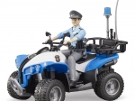 Bruder niebieski policyjny quad z figurką