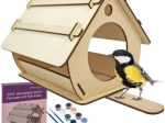 Drewniany karmnik dla ptaków do samodzielnego złożenia i malowania MAALEO