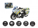 Policyjny motocykl 12 cm ze światłem i dźwiękiem, mówiący po czesku