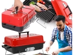 Składany przenośny stołowy grill węglowy z pokrywą