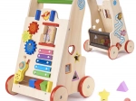 Drewniany chodzik i edukacyjna kostka 6w1