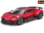 Model samochodu Bugatti Divo w skali 1:18, metaliczny czerwony