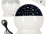 Nocny projektor gwiazd 2w1 USB