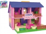 Plastowy domek dla lalek 37 cm Play House z akcesoriami