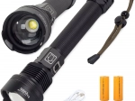 BAILONG taktyczna latarka LED CREE XHP70 z zoomem IPX5