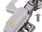 Lampka LED na zawias meblowy do szafki, 3 LED – 1 sztuka