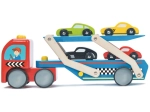 Drewniany ciągnik z samochodzikami Le Toy Van