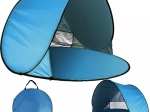 Samorozkładający się plażowy namiot pop-up z ochroną UV, niebieski