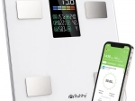 Analityczna waga osobista RUHHY z LCD, BIA i aplikacją Feelfit, biała