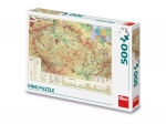 Dino puzzle Mapa Czech 500 elementów