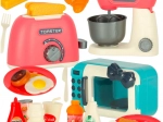 Dziecięcy zestaw kuchenny z mikrofalówką, tosterem i mikserem