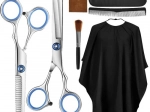 Zestaw fryzjerski 7 elementów z nożyczkami i etui