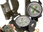 Wojskowy kompas soczewkowy z metalową obudową