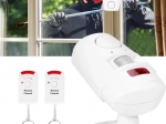 bezprzewodowy alarm z czujnikiem ruchu PIR i 2 pilotami 105 dB