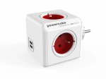 Rozgałęziacz gniazdek PowerCube Original USB czerwony