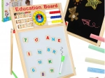 Dwustronna magnetyczna tablica z liczydłem i magnesami 42 × 32,5 cm