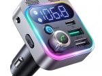 FM nadajnik Joyroom JR-CL16, USB + USB-C, 48 W (czarny)
