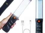 Wydajna warsztatowa latarka LED COB 48, USB ładowana z haczykiem i magnesem