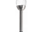 Solarna ogrodowa lampa LED do wbijania ze szkloną osłoną