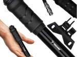 Ręczna pompka rowerowa TRIZAND z uchwytem na ramę, kompaktowa, aluminiowa, 7 bar