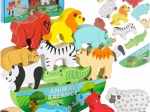 Drewniana montessori gra balansowa zwierzątka