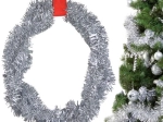 Bożonarodzeniowa srebrna girlanda lametowa 2 m
