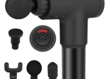 Pistolet do masażu głębokiego, 6 prędkości i 4 końcówki