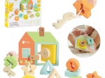 Classic World Montessori drewniane nawlekanie klucze i drzwi 11 szt.