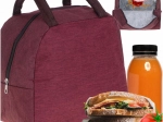 Termiczna izolowana torba śniadaniowa na lunch – czerwona