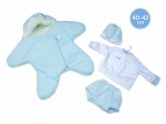 Ubranko dla lalki NEW BORN 40–42 cm – polarowa gwiazdka, zestaw 3‑częściowy